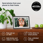 ANKON 10.1 Inch Digital Photo Frame WiFi TouchScreen 1280x800 32GB