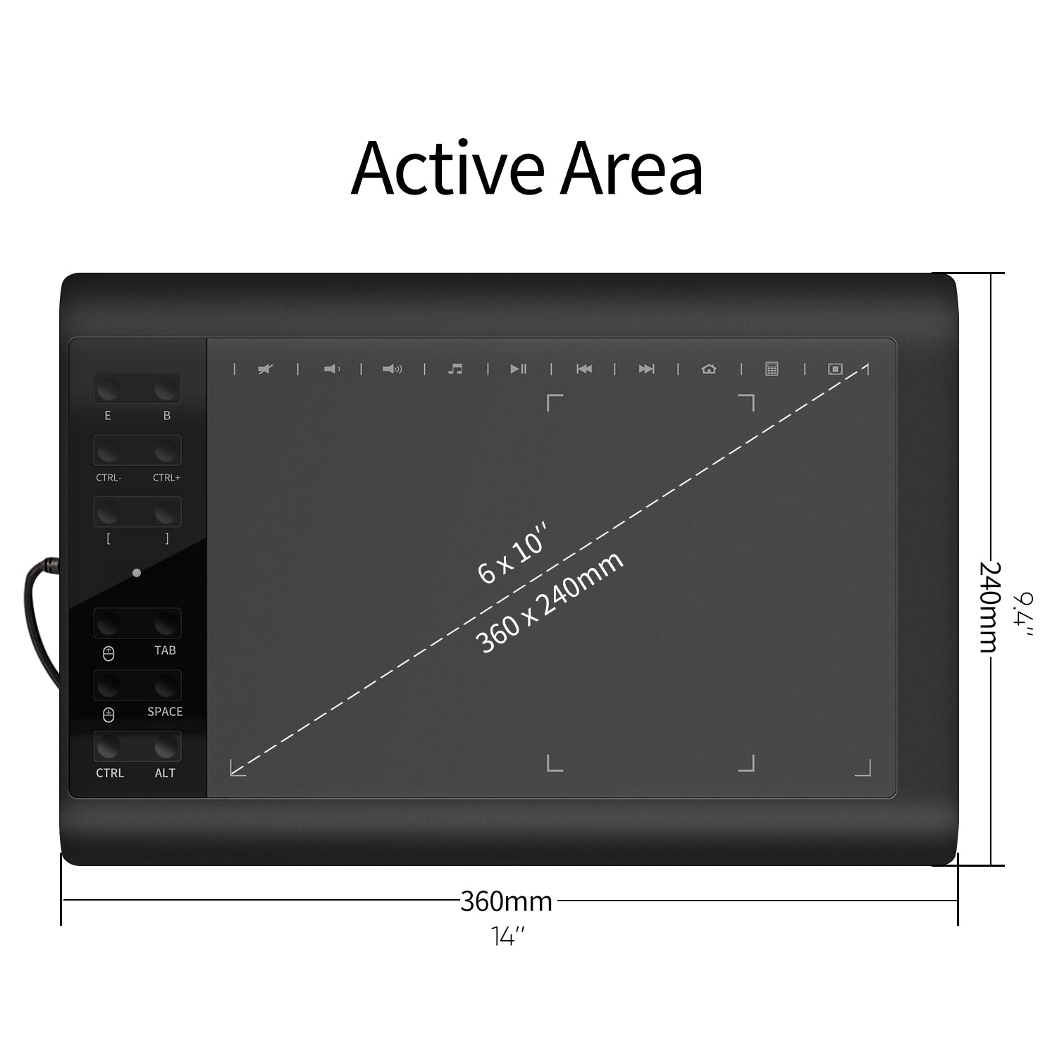 ANKON Graphic Drawing Tablet with Pen