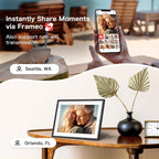 ANKON 10.1 Inch Digital Photo Frame WiFi TouchScreen 1280x800 32GB