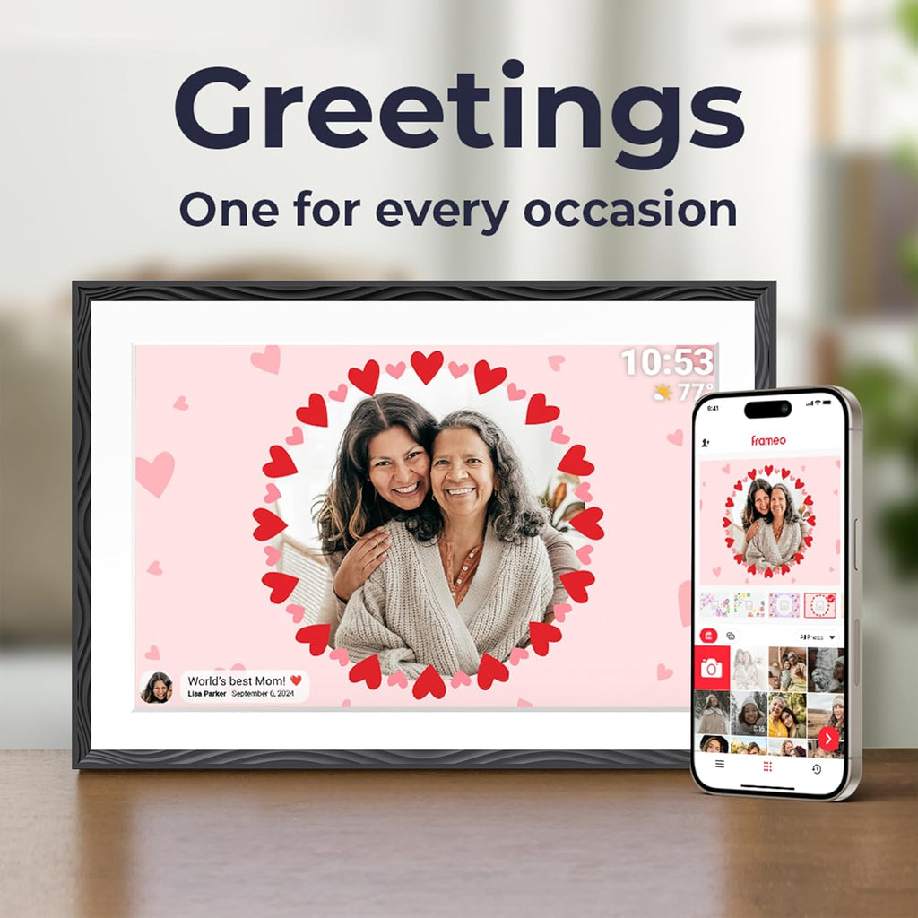 ANKON 10.1 Inch Digital Photo Frame WiFi TouchScreen 1280x800 32GB