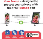 ANKON 10.1 Inch Digital Photo Frame WiFi TouchScreen 1280x800 32GB